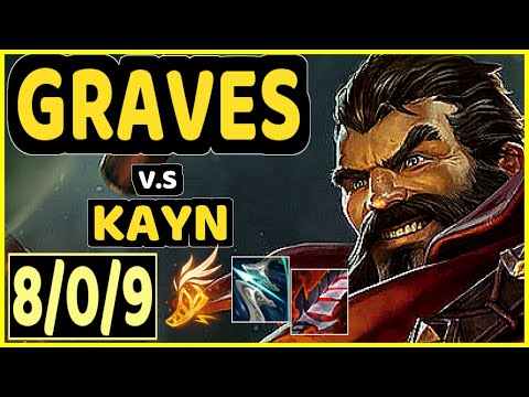 GRAVES vs KAYN - 8/0/9 KDA JUNGLE GAMEPLAY - EUW Ranked MASTER