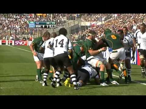 Rugby 2007. Quartefinal. South Africa v Fiji