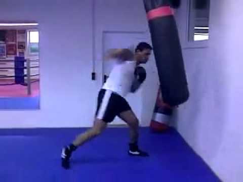 Ivan kominationen am  Boxsack