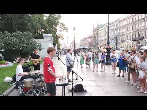 Би-2 – Мой рок-н-ролл. Кавер от уличных музыкантов «WhoIsNextBand» на Невском проспекте СПб
