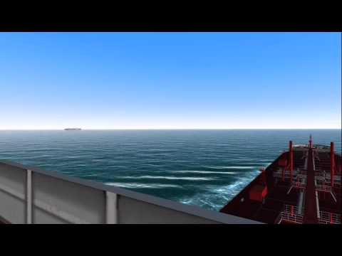 COLREGs - Rule 16 - Scenario: Action by give-way vessel - Head-on (reciprocal courses) - Bridge view