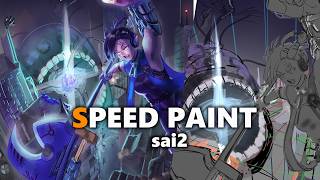 【解説付き】バトルシーン　SPEED PAINT