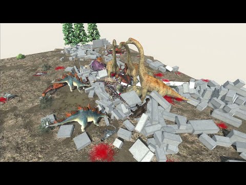 Modern Human Army in a fortress vs ALL UNITS Animal Revolt Battle Simulator