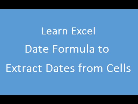 Date Formula In Excel