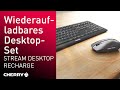 Cherry Tastatur-Maus-Set Desktop Recharge