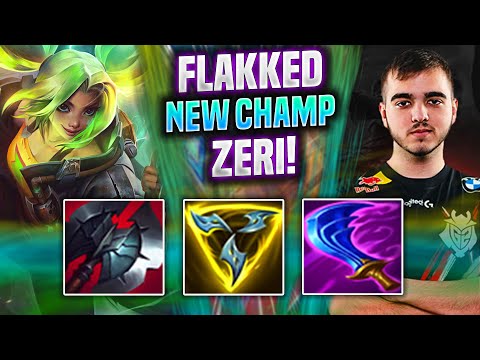 FLAKKED IS INSANE WITH ZERI NEW CHAMPION! - G2 Flakked Plays Zeri ADC vs Jinx! | Season 2022