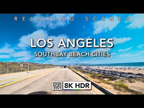Los Angeles Beach Scenic Driving [8K HDR] 60fps ASMR Remastered