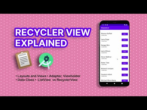 RecyclerView Android Tutorial: Step by Step (with timestamps!)