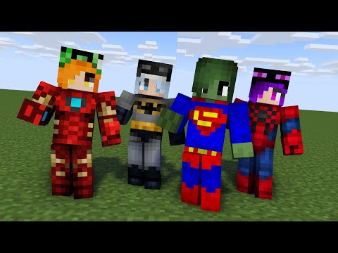 MONSTER SCHOOL : SKIRRI SUPER HERO MONSTER GIRLS - MINECRAFT ANIMATION