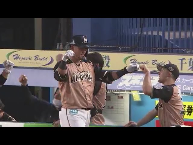 【1回表】打球はスタンド上段へ!! ファイターズ・中田 主砲の一発で先制!! 2020/8/12 M-F