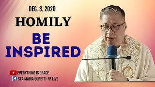 Download Lagu Dec. 3, 2020 | HOMILY | BE INSPIRED - Fr. Dave Concepcion Thumbnail