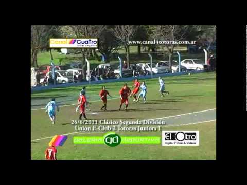 26/6/2011 Clásico Div. Reserva Unión F. Club 2 - Totoras Juniors 1