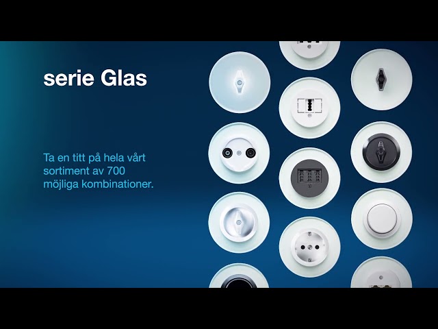 hager Ändbricka i glas