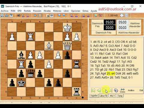 Alekhine  Aleksandrovich and saemisch f  0 1     701