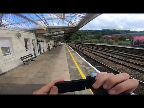 DRS 88002 and 88005 Pass Through Bangor Station 9/8/19 (GoPro)