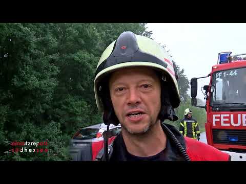 Schwerer Verkehrsunfall auf A5 bei Seeheim - 11.08.2017