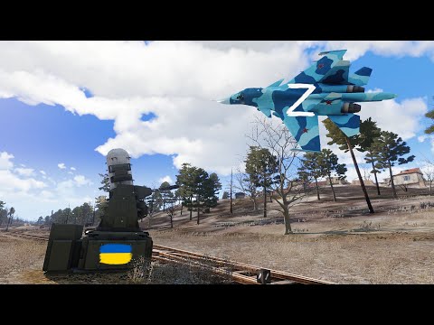 2 Ukraine C-RAM Anti-Aircraft Launcher Destroy 4 Russian SU-35 Fighter Jet At Luhansk 👺 ARMA 3