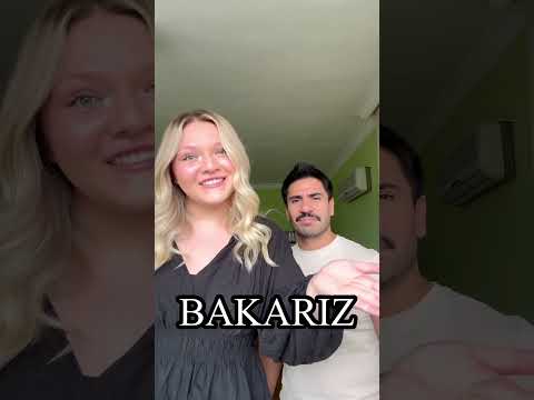 English 🇺🇸 vs Turkish 🇹🇷 : Can you translate “Bakariz “. ☺️😅#turkish #english #languagelearning