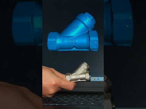 Scanning a Y-Strainer with Creality Raptor Pro 3D Scanner | High Precision Blue Laser