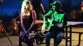 Steve & Michaela McLain - Fishin' in the Dark (Emerson Drive cover) 7-4-15