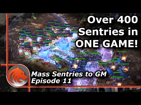 StarCraft 2: Mined Out Map and 400+ Sentries!