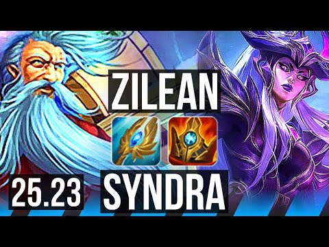 ZILEAN vs SYNDRA (MID) | KR Challenger | 25.23