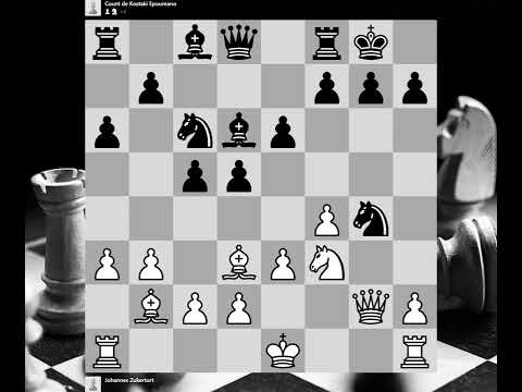 Johannes Zukertort vs Count de Kostaki Epoureano, Knight Odds Game, Berlin GER, 05.1872