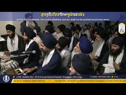 003 Toronto Dec.  2018 - Tuesday Morning - Bhai Jaswant Singh Jee Toronto
