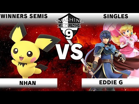 Smashing Grounds 9 - Nhan (Pichu) Vs. Eddie G (Marth, Peach) - Winners Semis- SSBU