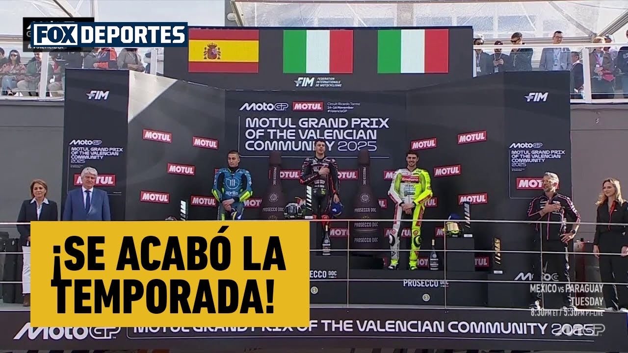 😎🏆 ¡SE ACABÓ LA TEMPORADA! Así lo celebran los ganadores | Moto GP Valencia 2025