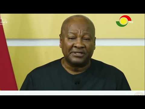 Full Video: President John Mahama’s address to the nation on GAF helicopter crash