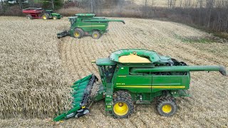 Download lagu Harvesting Corn with Two John Deere Combines mp3
