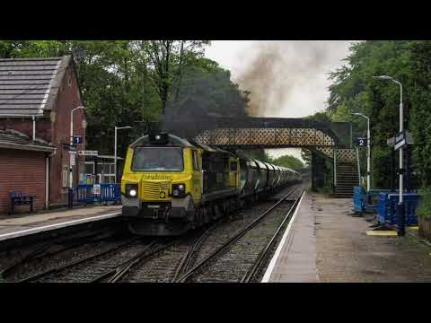 Freightliner 70008 Tunstead Sdgs - Bredbury Tilcon @ Woodley 21/5/21
