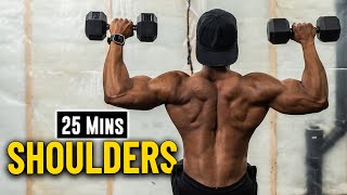 25 Minute Dumbbell Shoulders Workout  Build & 