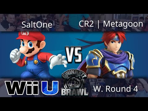 Gwinnet Brawl Sep 2017 - SaltOne (Mario) vs CR2 | Metagoon (Roy) - Smash 4 W. Round 4