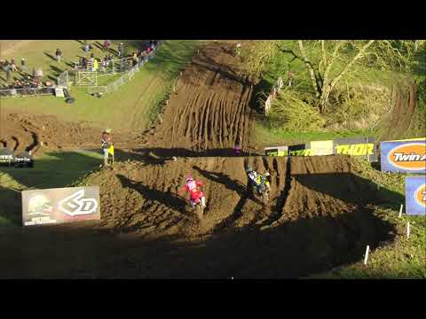 Jeremy Seewer vs Glenn Coldenhoff battle - MXGP of Great Britain Race 2