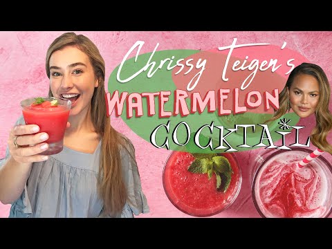We Tried Chrissy Teigen’s Vodka Watermelon Slushies | Perfect Summertime Frozen Cocktail