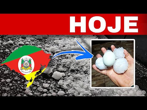 🚨 GRANIZO DESTRÓI 1.000 CASAS EM TRÊS PALMEIRAS -RS e 31 CIDADES ATINGIDAS 😱