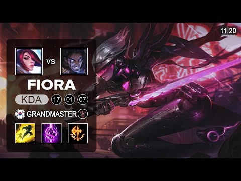 Fiora Top vs Sylas   KR Grandmaster   Season 11 Patch 11 20