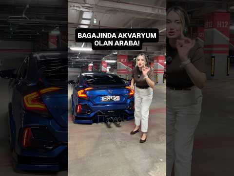 Bagajında Akvaryum Olan Araba!