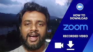 How to download zoom recorded video