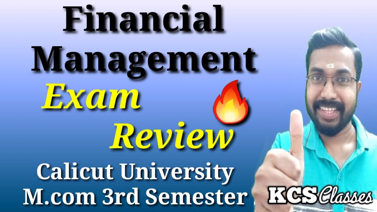 Financial Management|Exam Review 🔥 |Calicut University M.com 3rd Semester 