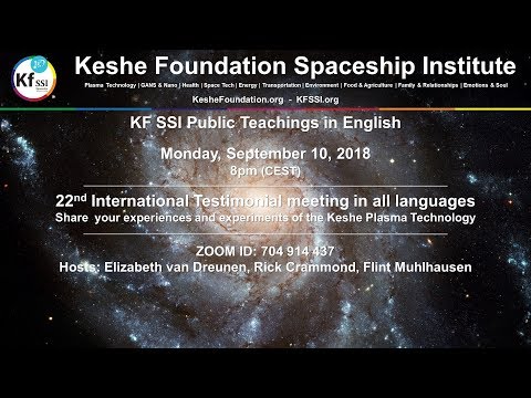 2018 09 10 PM 22nd Public Meeting for Testimonials - Share Your Plasma Experience in Any Language