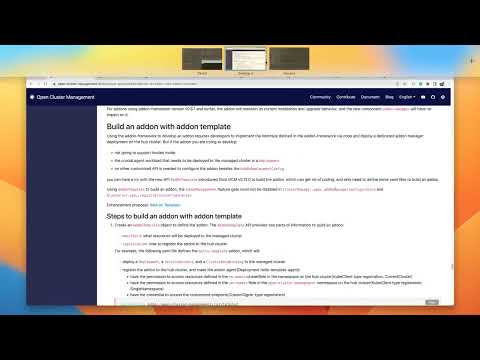 Open Cluster Management - AddOn Template Demo