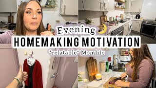 Evening clean with me | realistic cleaning motivation | homemaking motivation 🧼 🧹✨speed clean