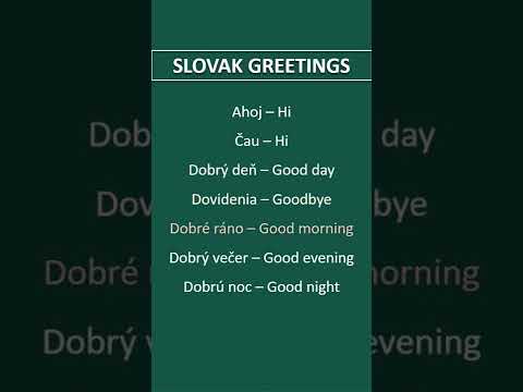 Useful Slovak Greetings! #greetings #slovakia #slovak #learnslovak #languagelearning #slovakgirl