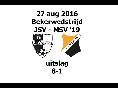 20160827 JSV JO14 - MSV 19 JO14 (beker) 8-1