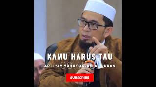 Download lagu THE MEANING OF AY YUHA IN THE QURAN - Lecture by Ustad Adi Hidayat mp3