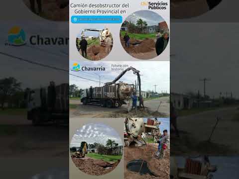 Camión Desobstructor en Chavarría corrientes, Gobierno de chavarría