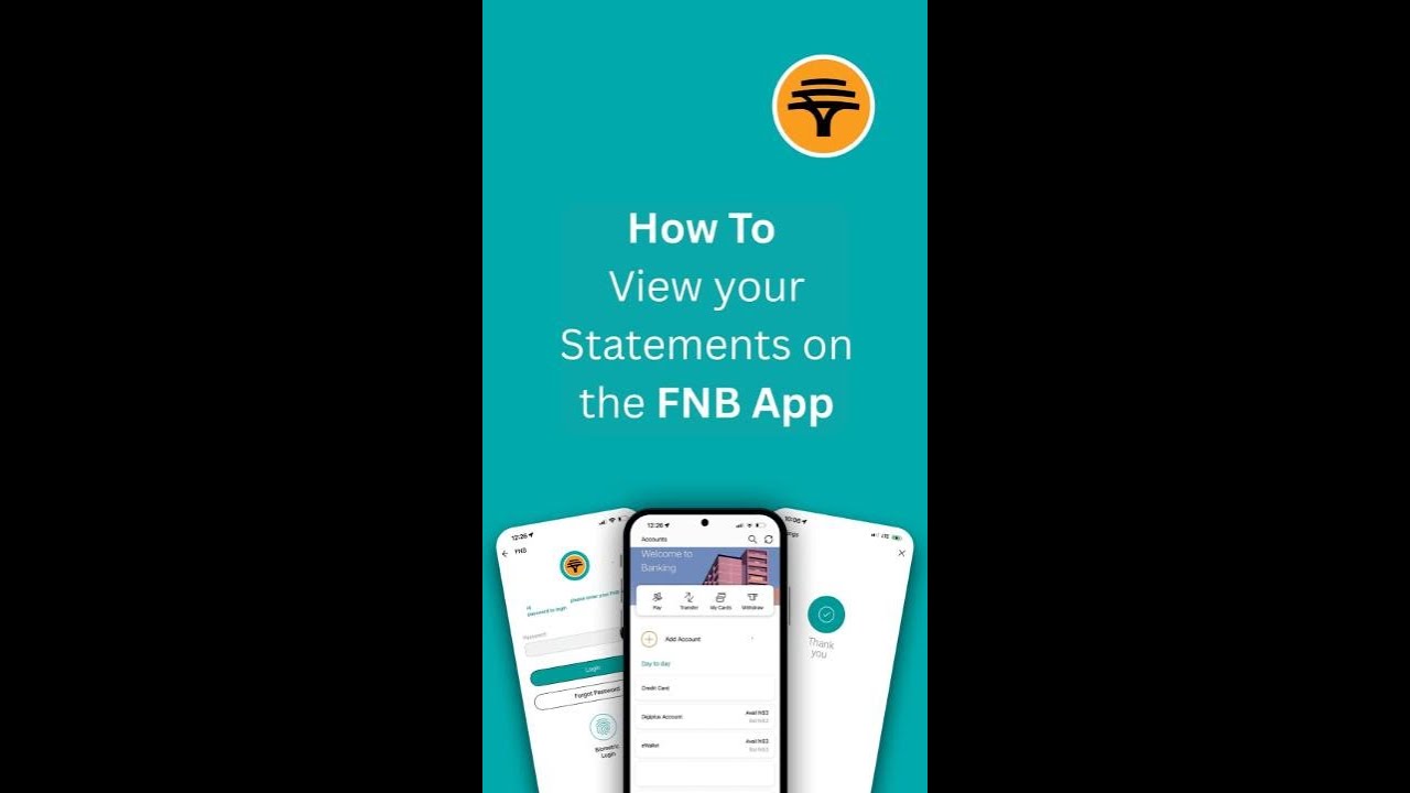 #HowToFNBApp View Statements